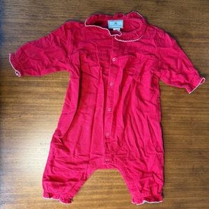 EUC Petite Plume Baby’s Madeline Flannel Pajama